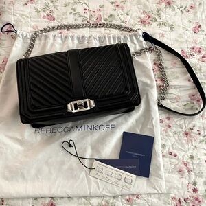 Rebecca Minkoff Chevron Quilted Love Crossbody